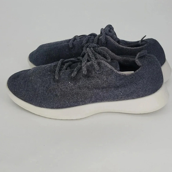 Allbirds Dark Gray Merino Wool Runners Tuke Jo shoes size 10 - Picture 4 of 9
